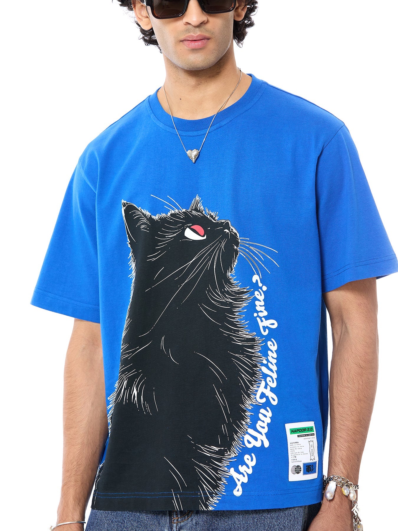 'Feline' Oversized Tee