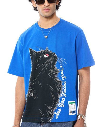 'Feline' Oversized Tee