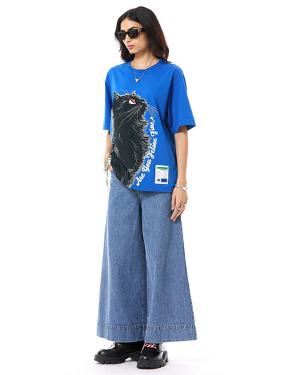 'Feline' Oversized Tee