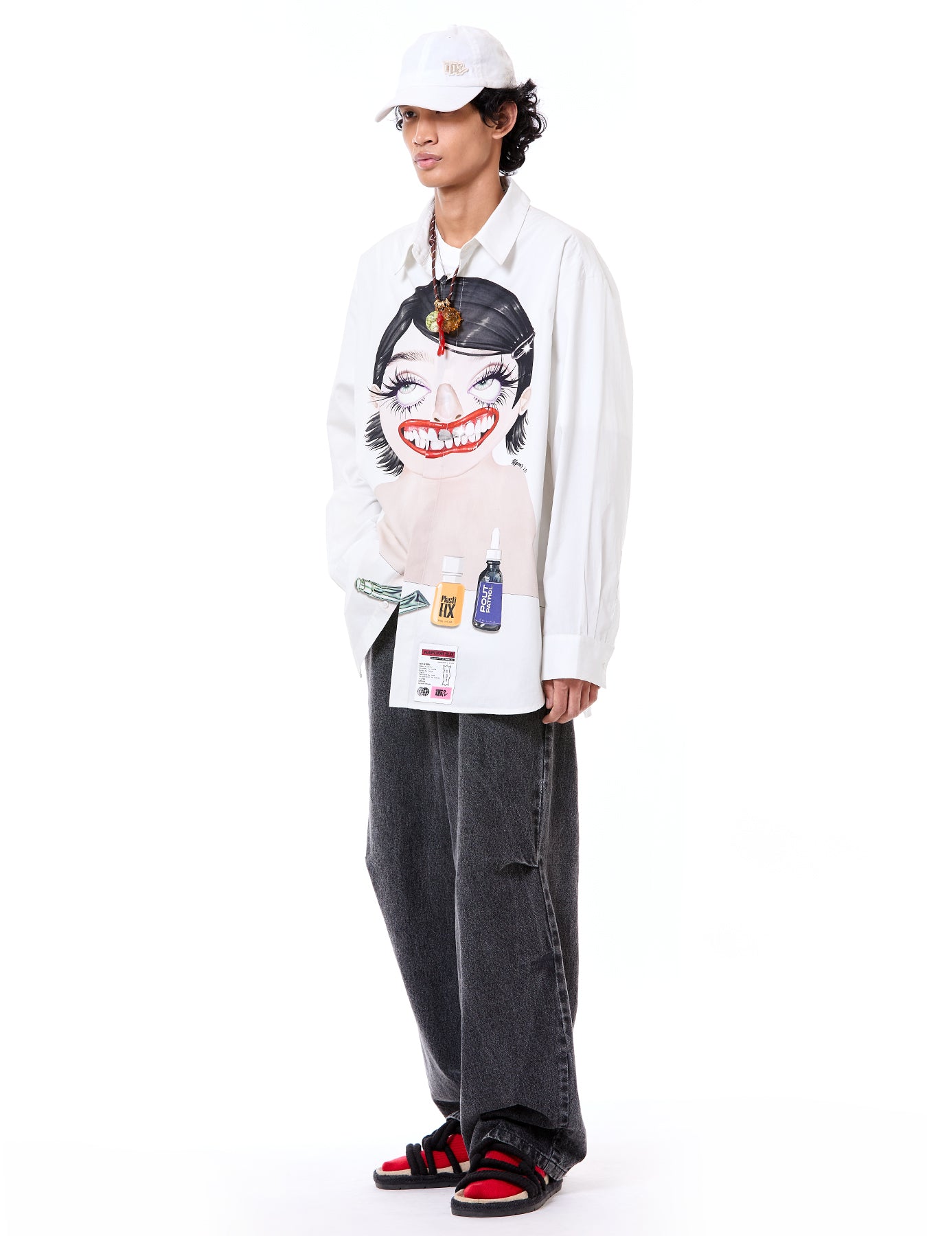 'Plasti-Fix' Popover Shirt
