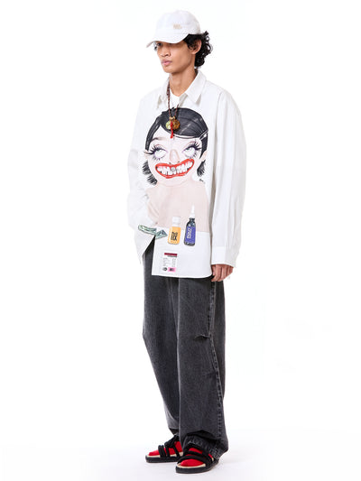 'Plasti-Fix' Popover Shirt