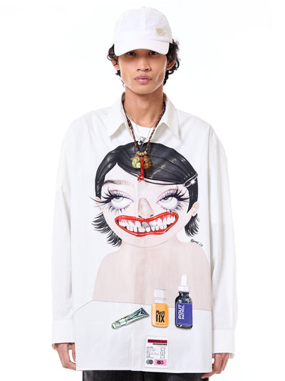 'Plasti-Fix' Popover Shirt