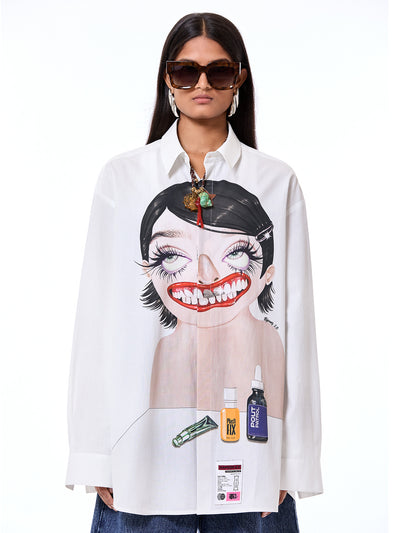 'Plasti-Fix' Popover Shirt