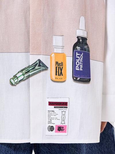 'Plasti-Fix' Popover Shirt