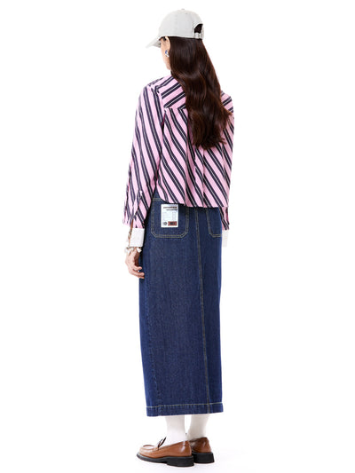 Embroidered Cropped Shirt