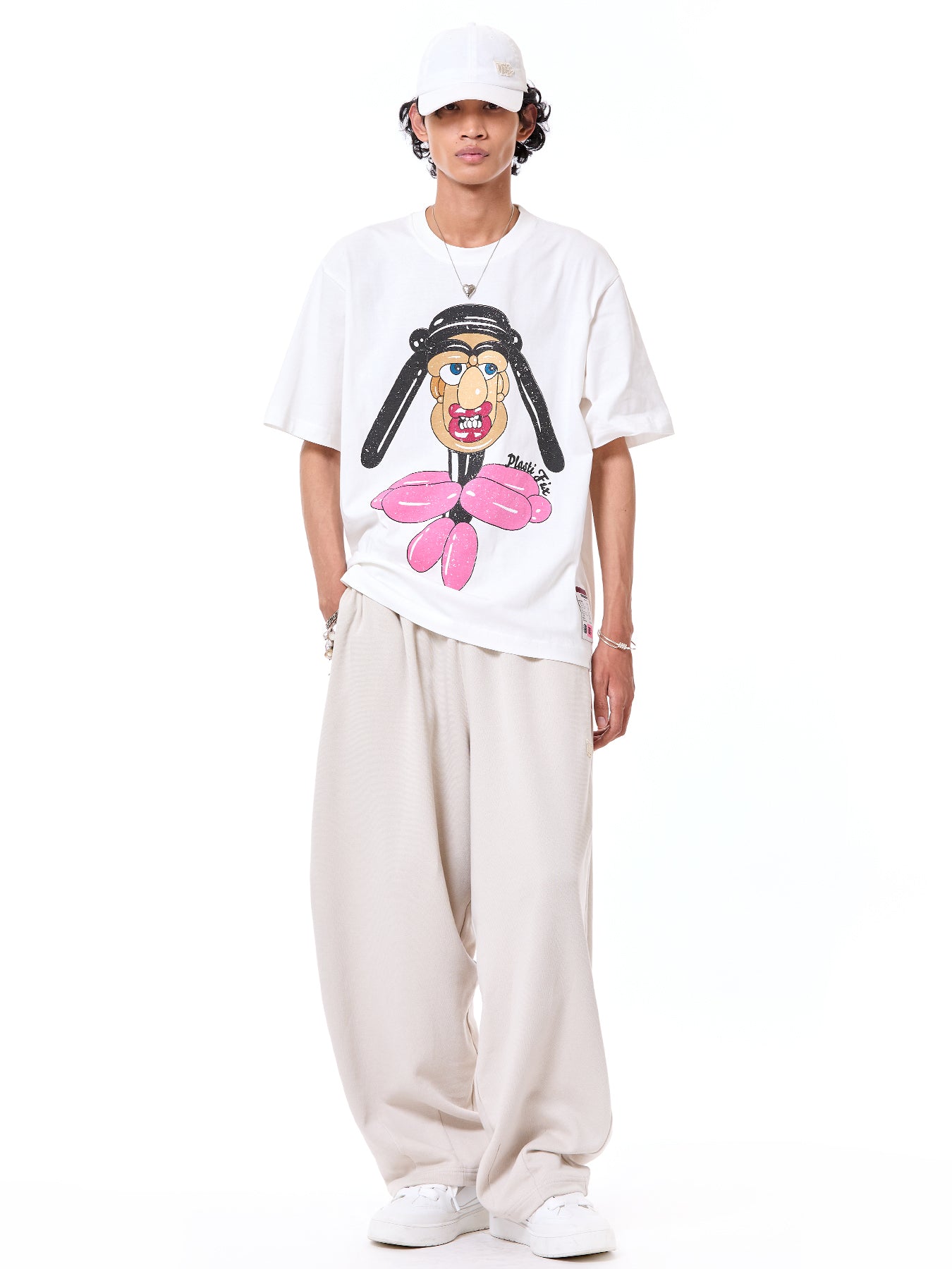 'Balloon Face' Oversized Tee