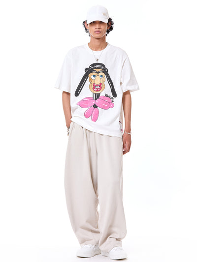'Balloon Face' Oversized Tee