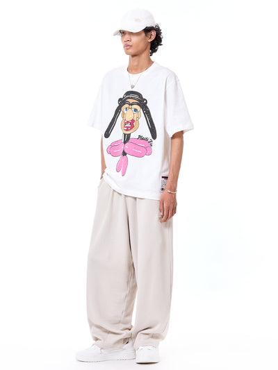 'Balloon Face' Oversized Tee