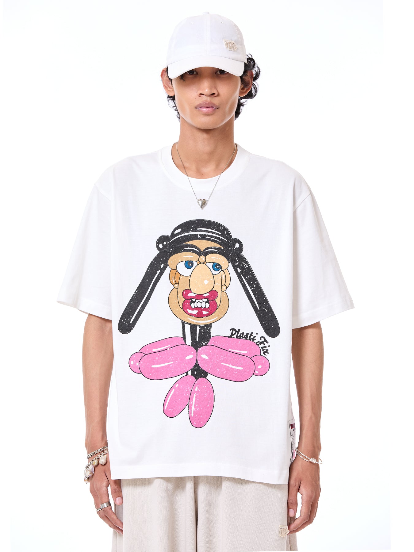 'Balloon Face' Oversized Tee