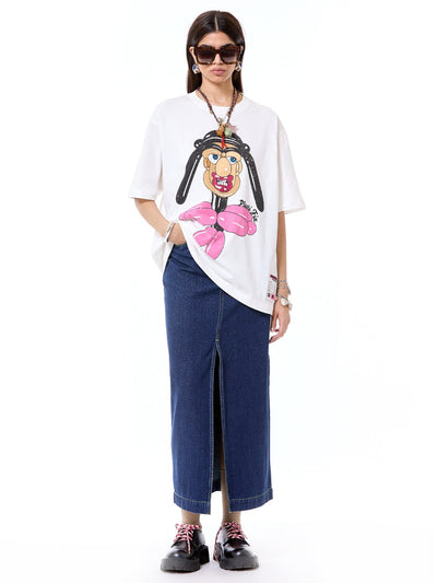 'Balloon Face' Oversized Tee