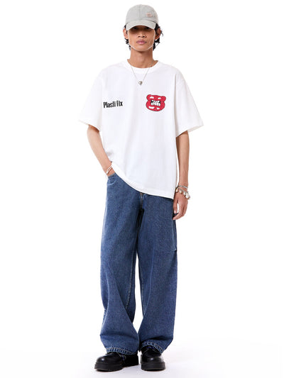 'Plasti-Fix' Oversized Tee