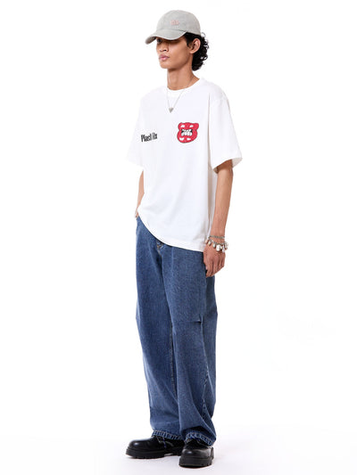 'Plasti-Fix' Oversized Tee