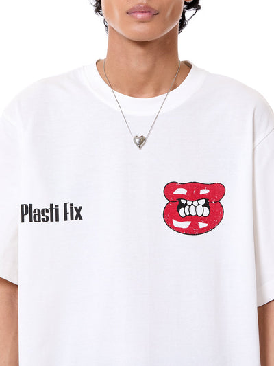'Plasti-Fix' Oversized Tee