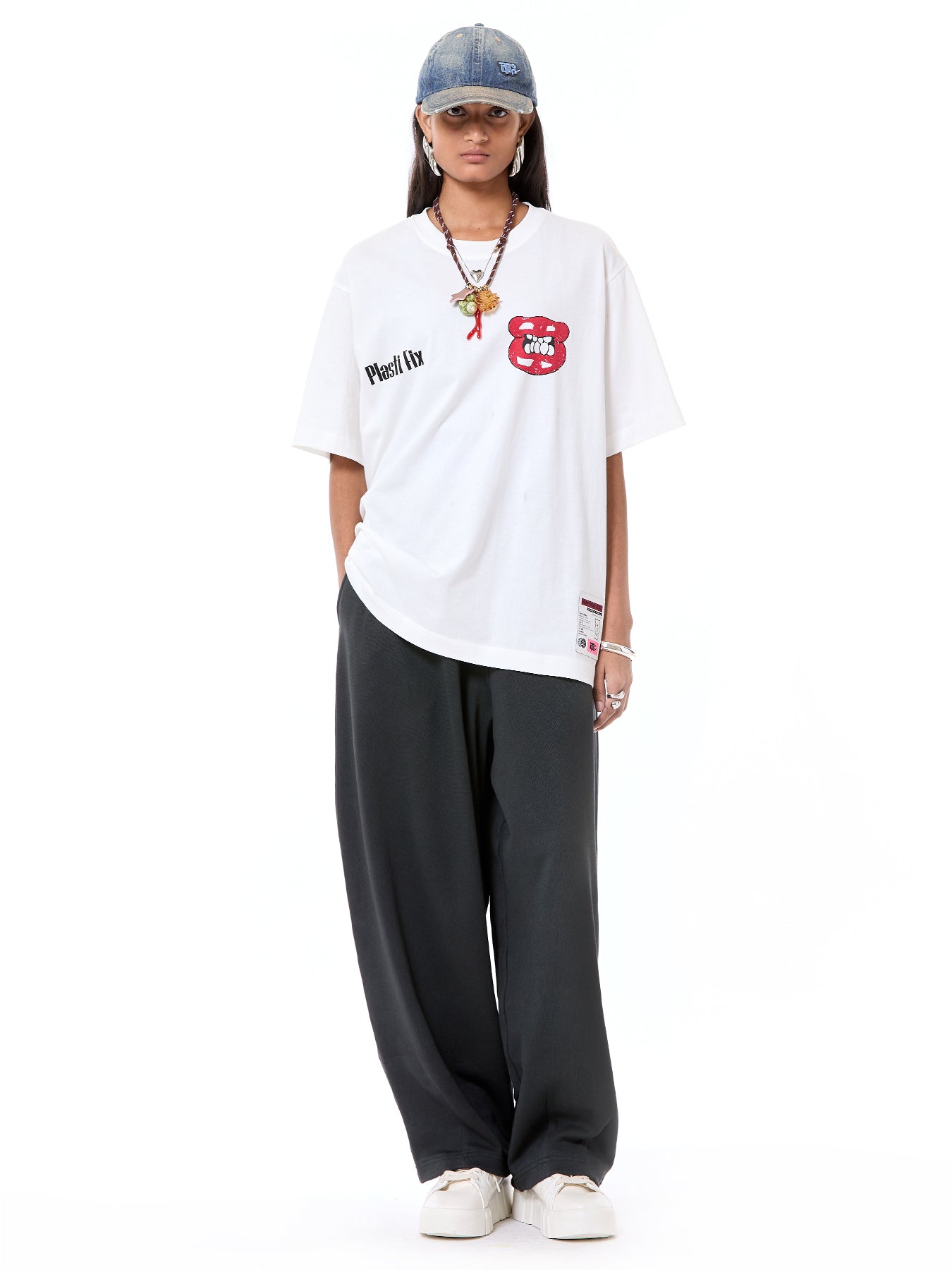 'Plasti-Fix' Oversized Tee