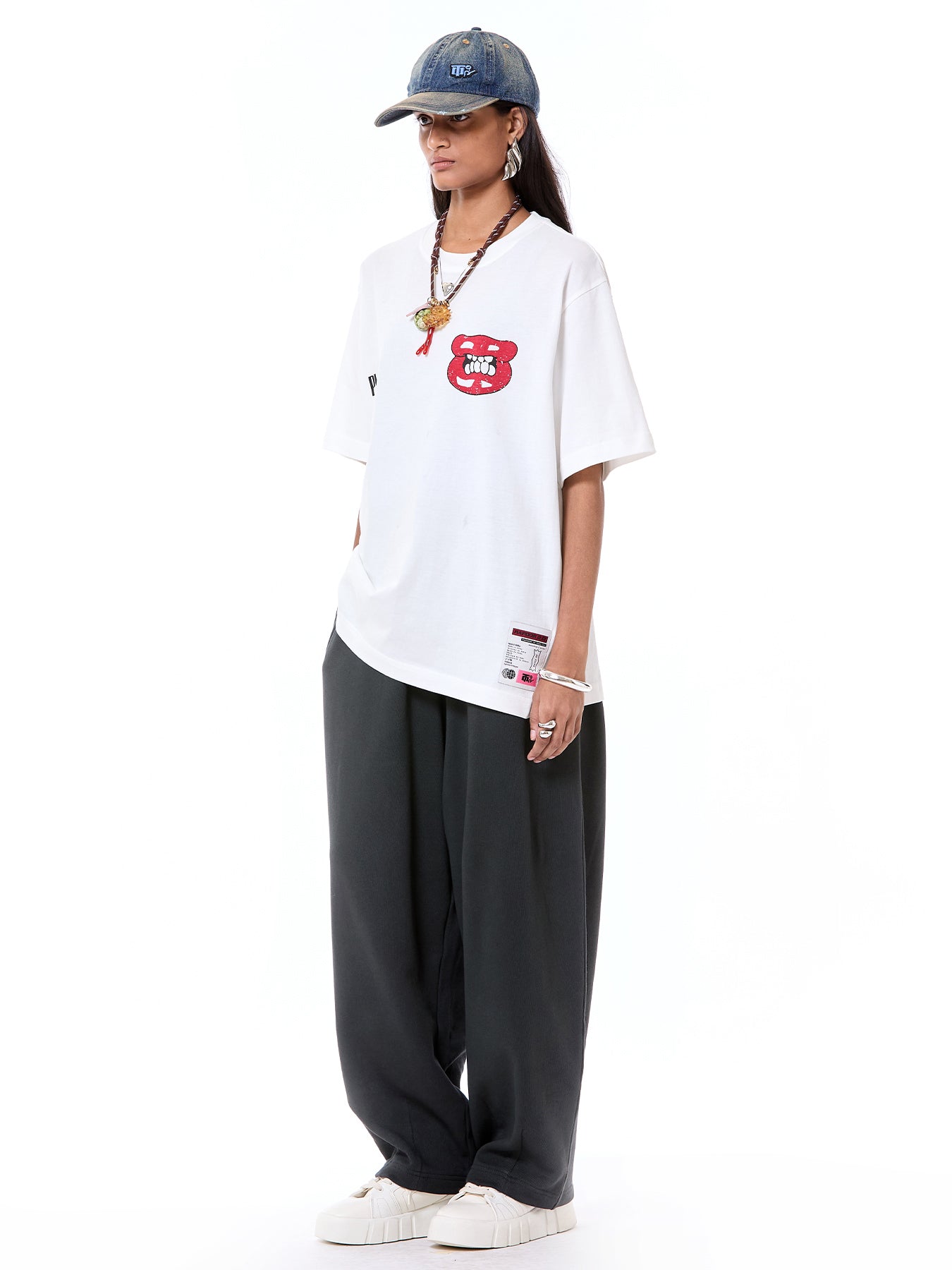 'Plasti-Fix' Oversized Tee