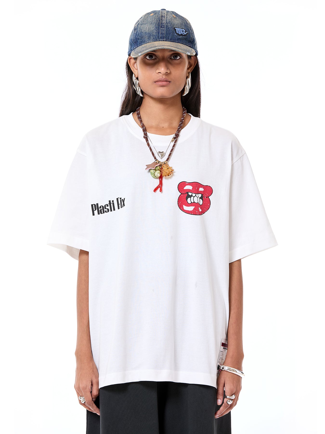 'Plasti-Fix' Oversized Tee