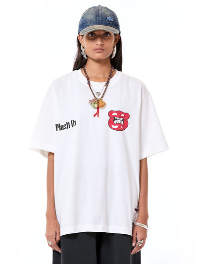 'Plasti-Fix' Oversized Tee
