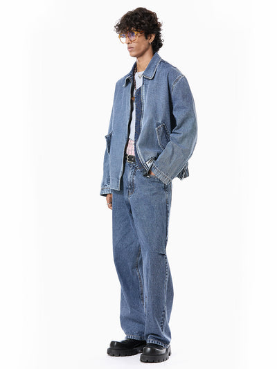 Distressed Bomber Jacket