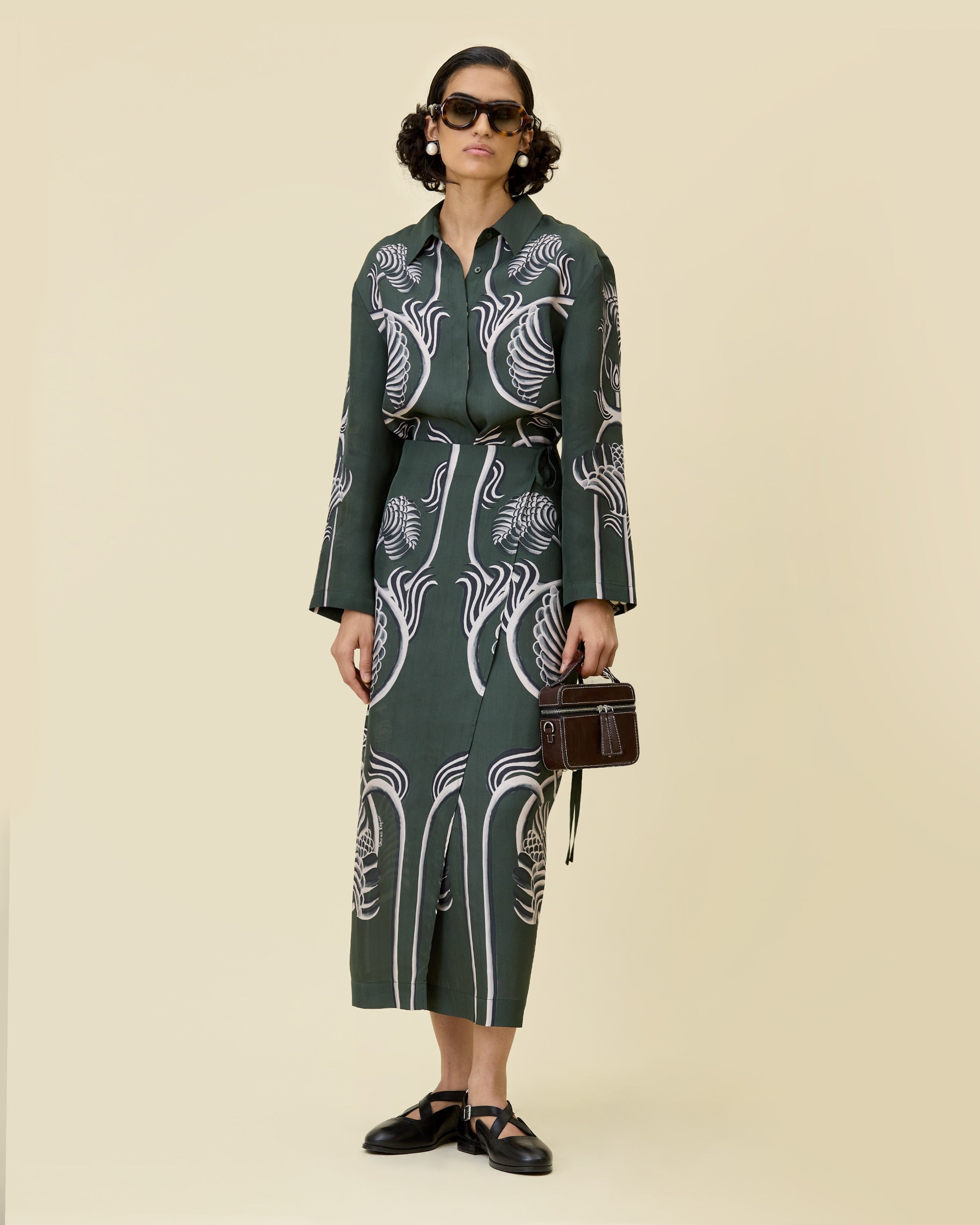Engineered Draped Co-ord Set