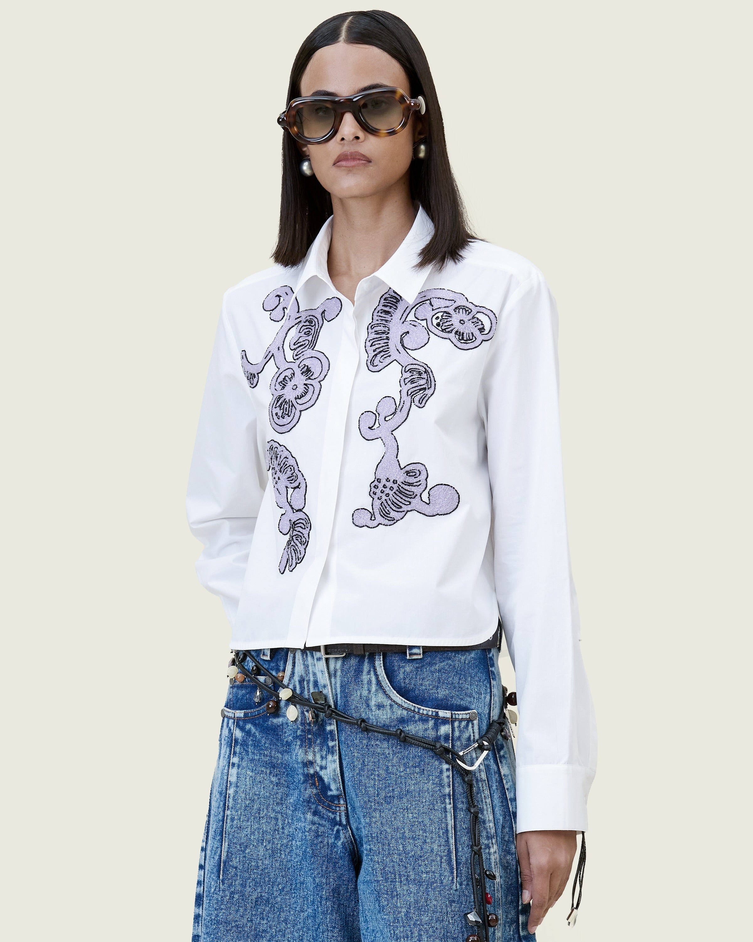 Handcrafted Cropped Shirt