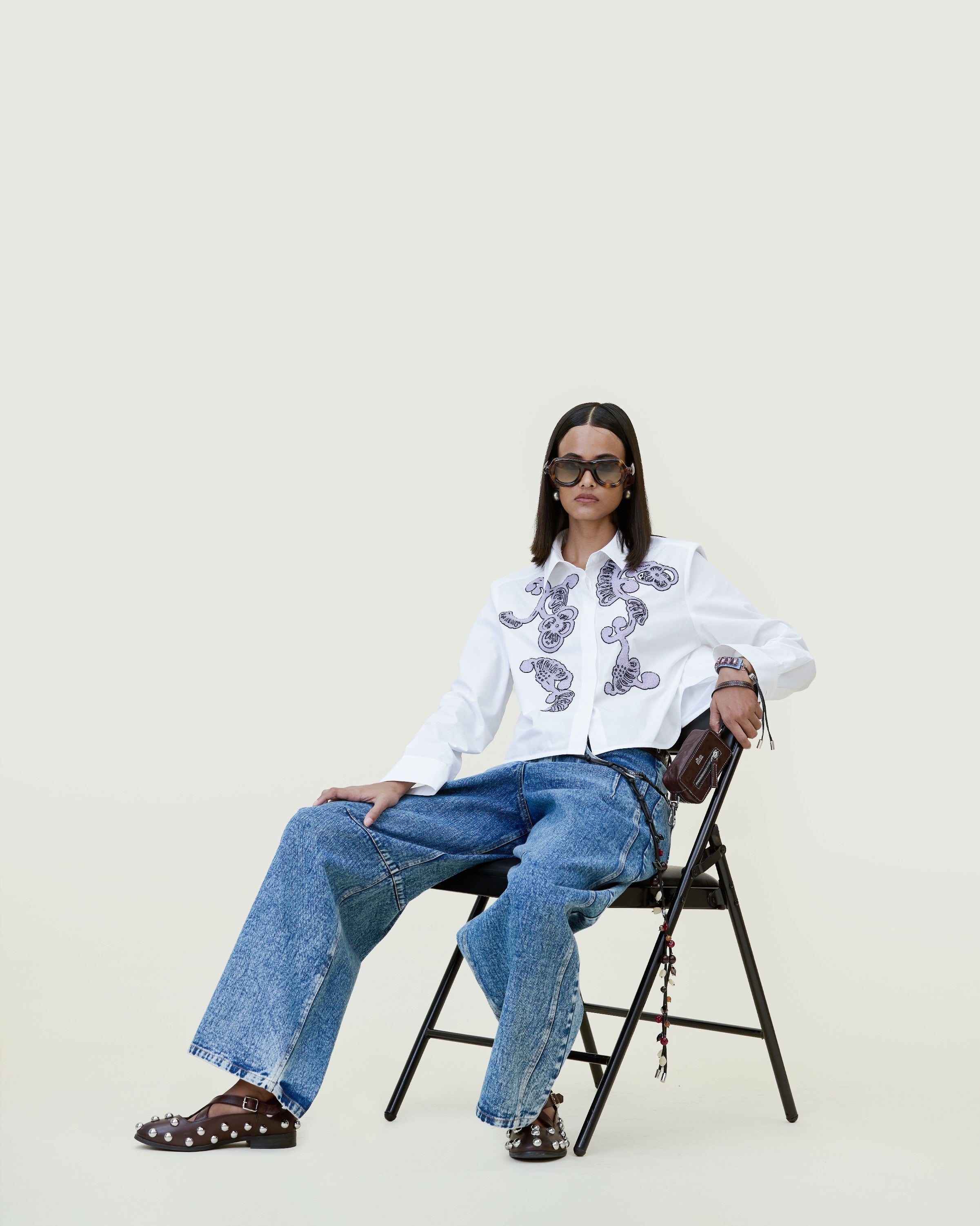 Handcrafted Cropped Shirt
