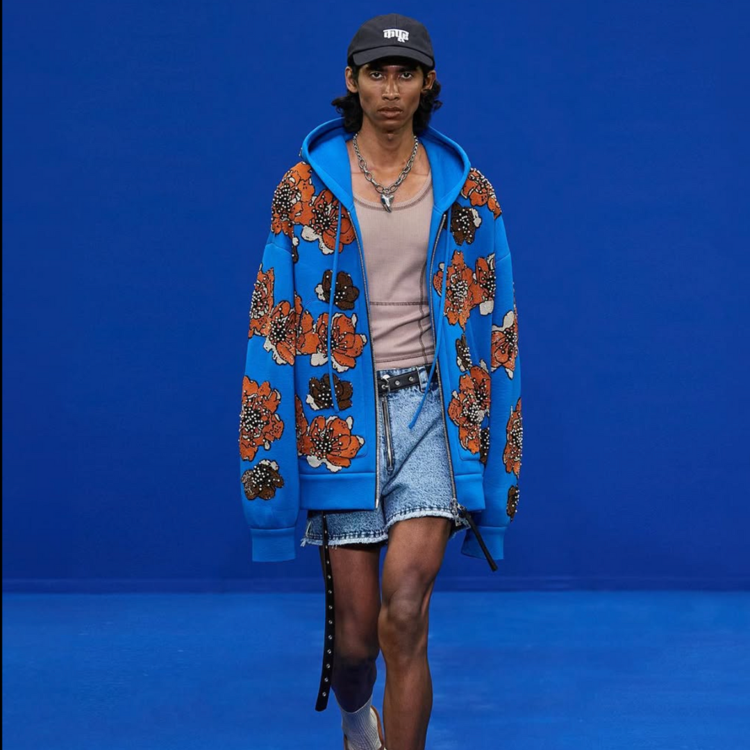 FLORA HAND EMBROIDERED BOMBER JACKET