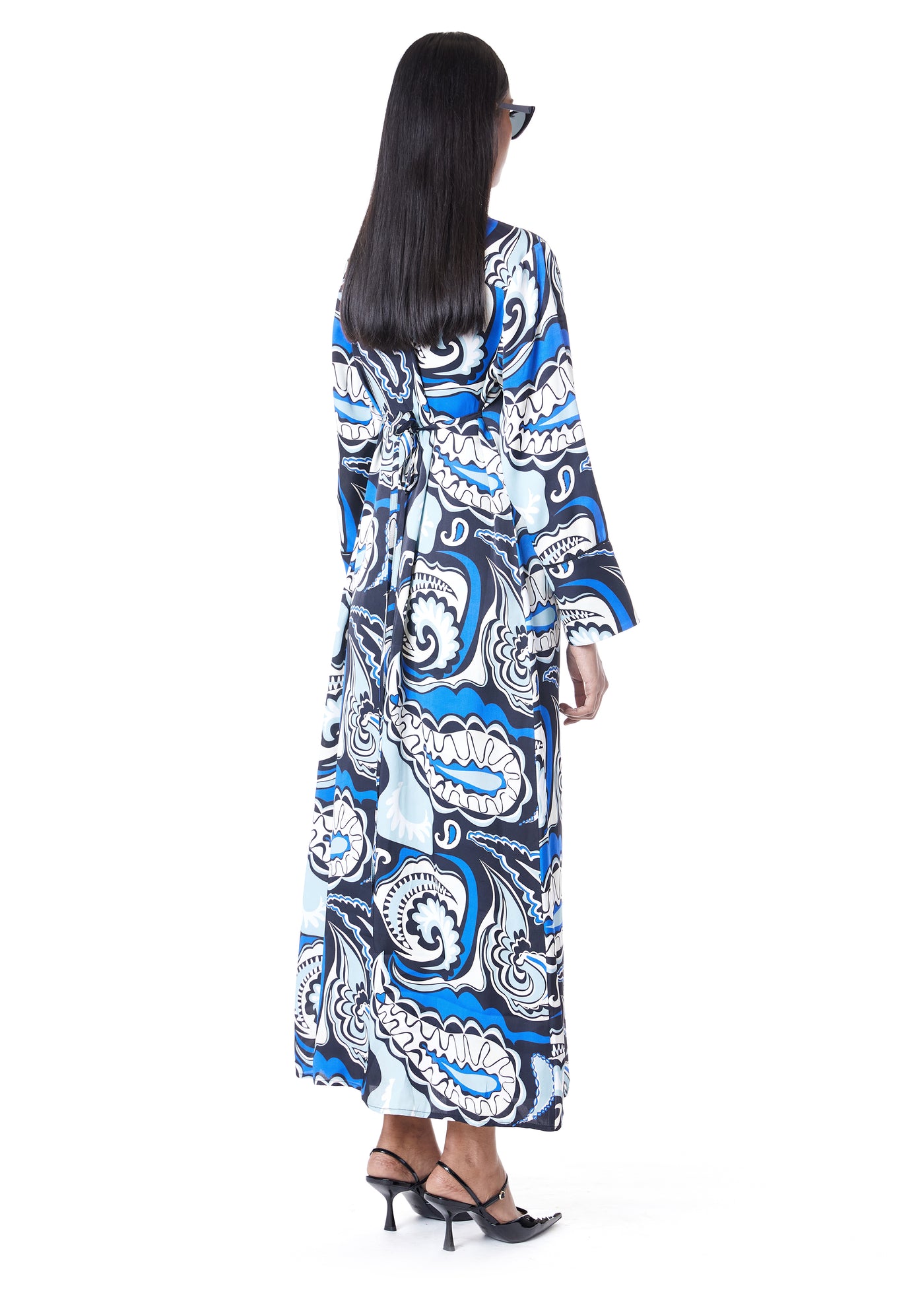 ENGINEERED BELTED DRESS