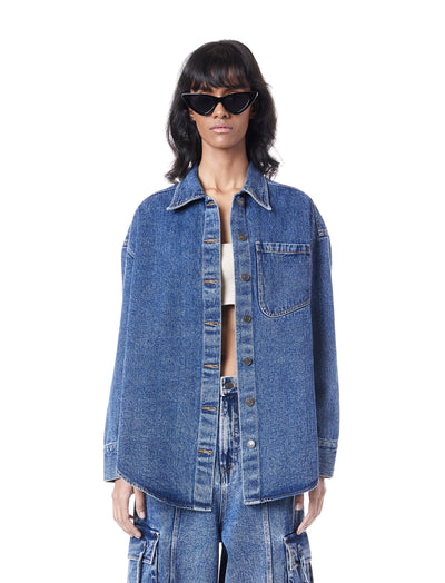 OVERSIZED DENIM SHACKET