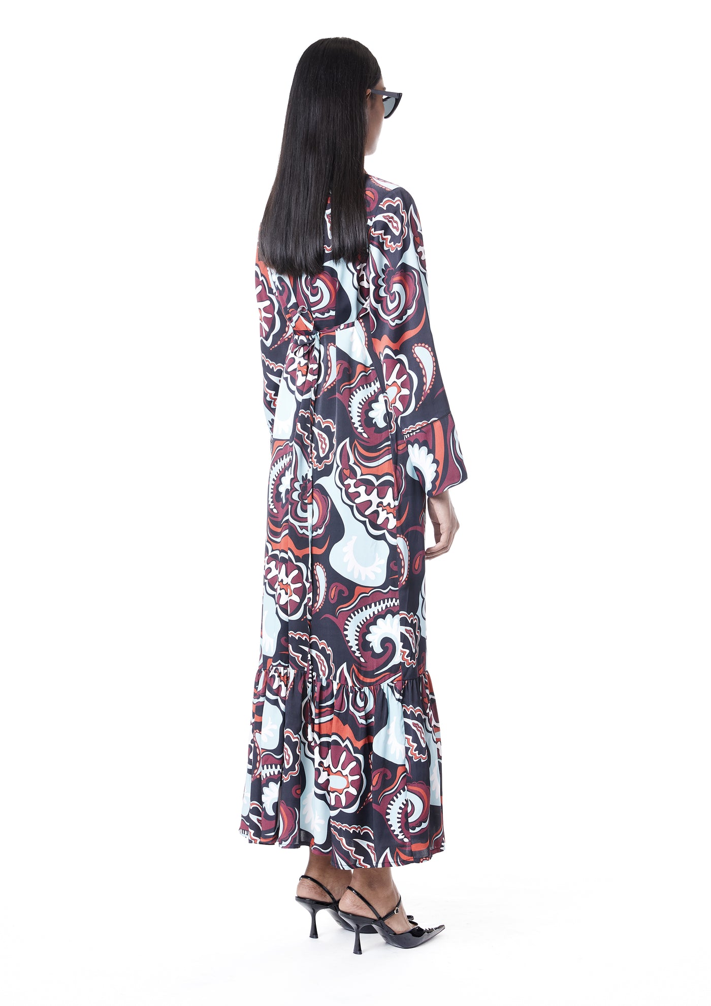 ENGINEERED BELTED DRESS