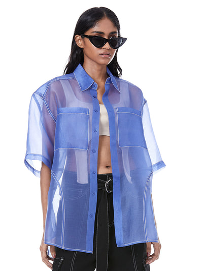 OVERSIZED ORGANZA SHIRT