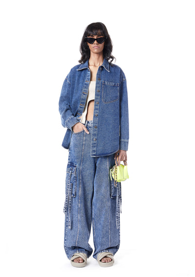 OVERSIZED DENIM SHACKET
