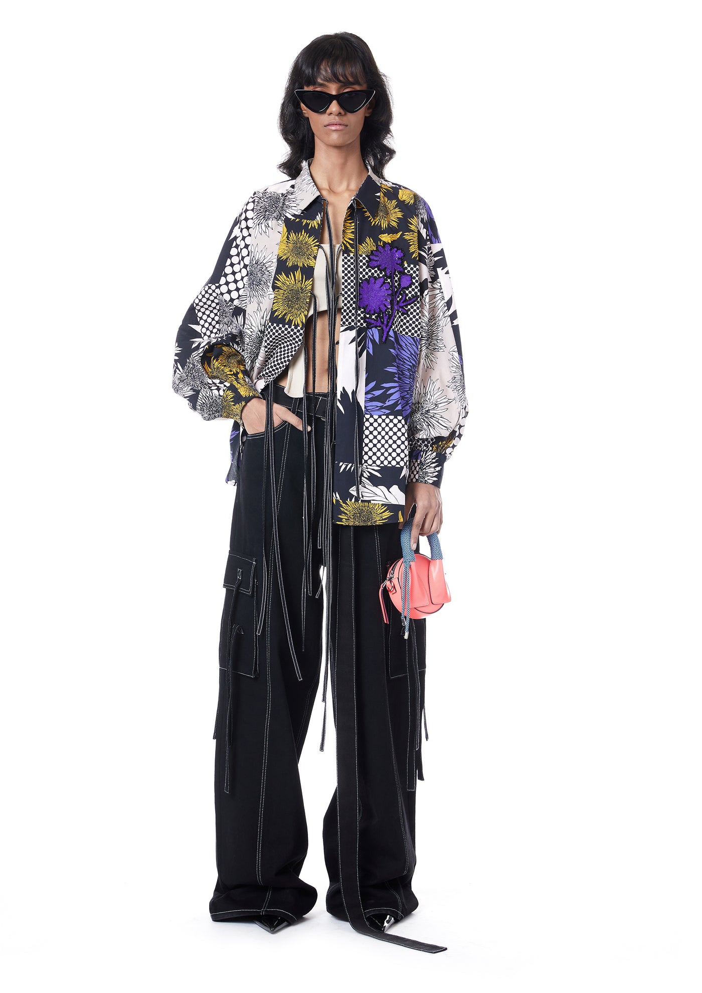 HANDCRAFTED PATCHWORK BATWING SHIRT