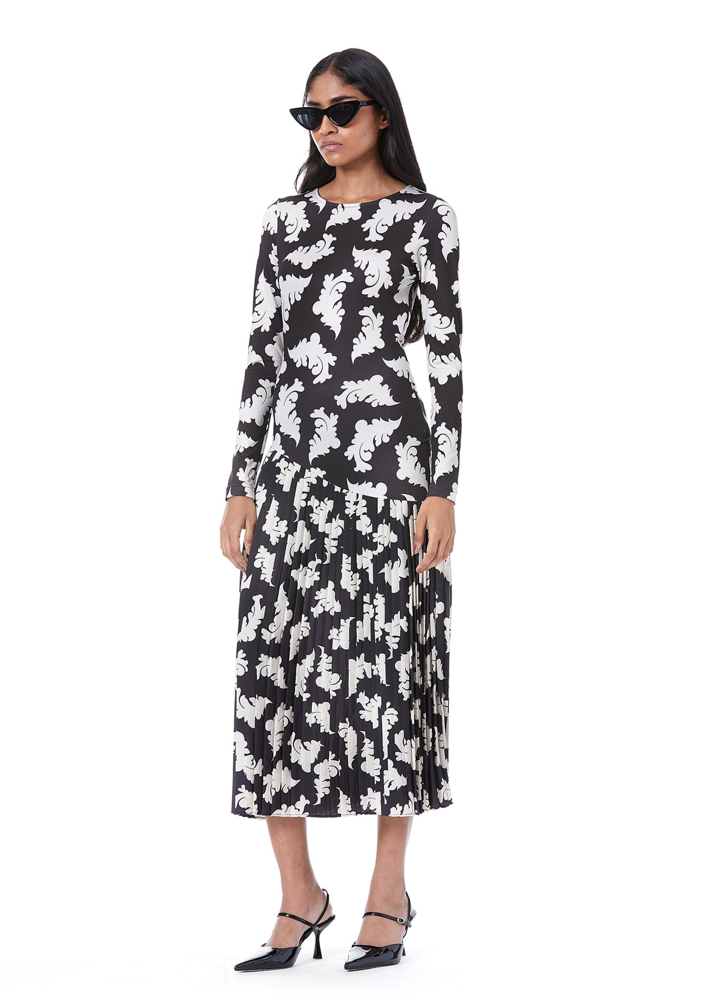 HYBRID MIDI DRESS