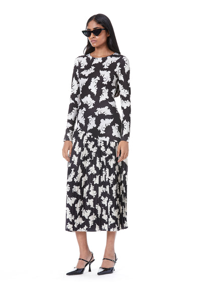 HYBRID MIDI DRESS