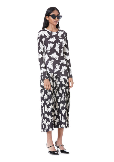 HYBRID MIDI DRESS